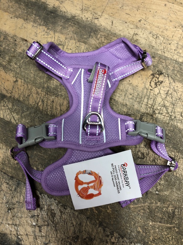 Photo 2 of BARKBAY No Pull Dog Harness Front Clip Heavy Duty Reflective Easy Control Handle for Large Dog Walking with ID tag Pocket