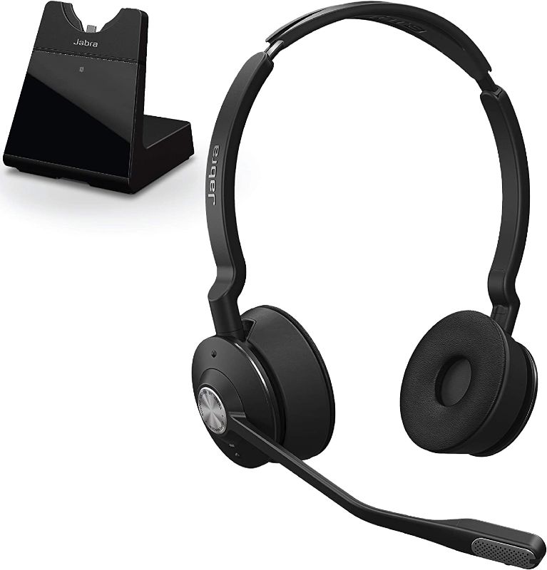 Photo 1 of Jabra Engage 75 Wireless Headset, Stereo – Telephone Headset with Industry-Leading Wireless Performance, Advanced Noise-Cancelling Microphone, All Day Battery Life
