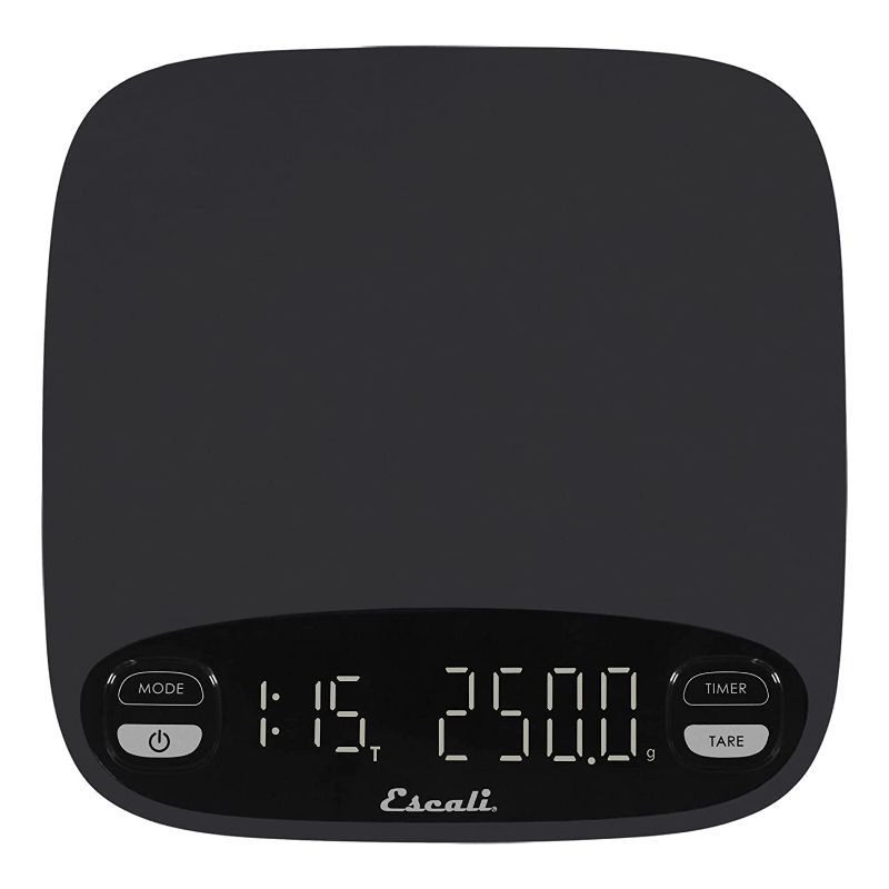 Photo 2 of Escali Versi Coffee Scale with Timer, Weigh up to 6.6 lbs / 3,000 Grams, Rechargeable - Black, Standard
