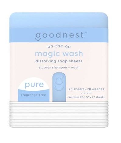 Photo 2 of BUNDLE OF 3 ITEMS
2 X Goodnest Magic Wash Dissolving Soap Sheets - Pure Fragrance Free - 20ct
1 X Goodnest Moisturizing Baby Balm - Pure Fragrance Free - 0.6oz


