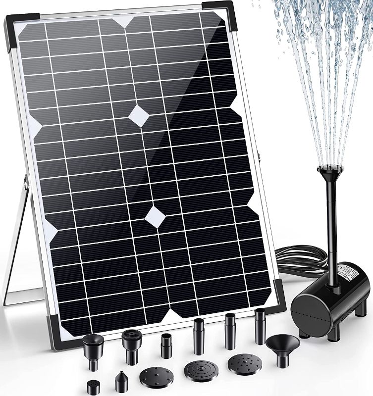 Photo 1 of 25W Solar Water Pump KIT Outdoor, 2022 Upgraded Solar Fountain Pump with 7 Water Styles, 18V 25W Solar Panel with 450GPH+ DC Submersible Water Pump for Solar Fountain Bird Bath Garden Pond
Visit the POPOSOAP Store