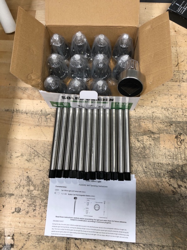 Photo 2 of Solar Outdoor Lights 12 Pack