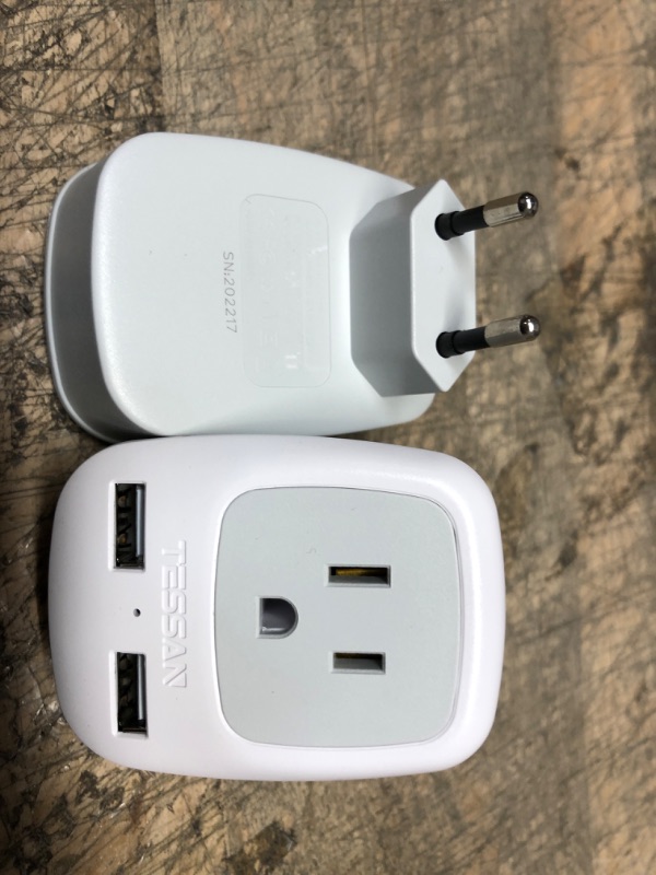 Photo 2 of Tessan Type-C Travel Adapter Plug with US Outlet & 2 USB Type-A Ports