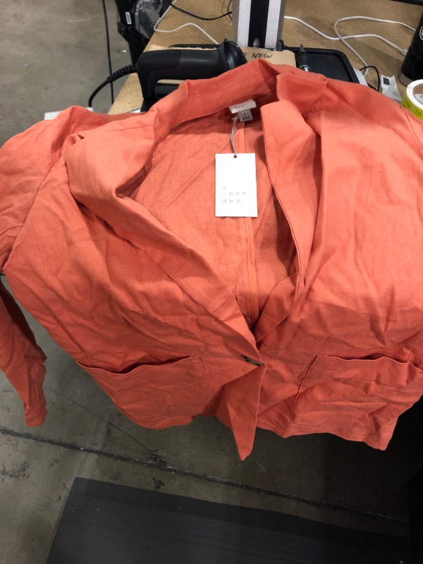 Photo 1 of A NEW DAY ORANGE LONG SLEEVE SHIRT 
SIZE S***