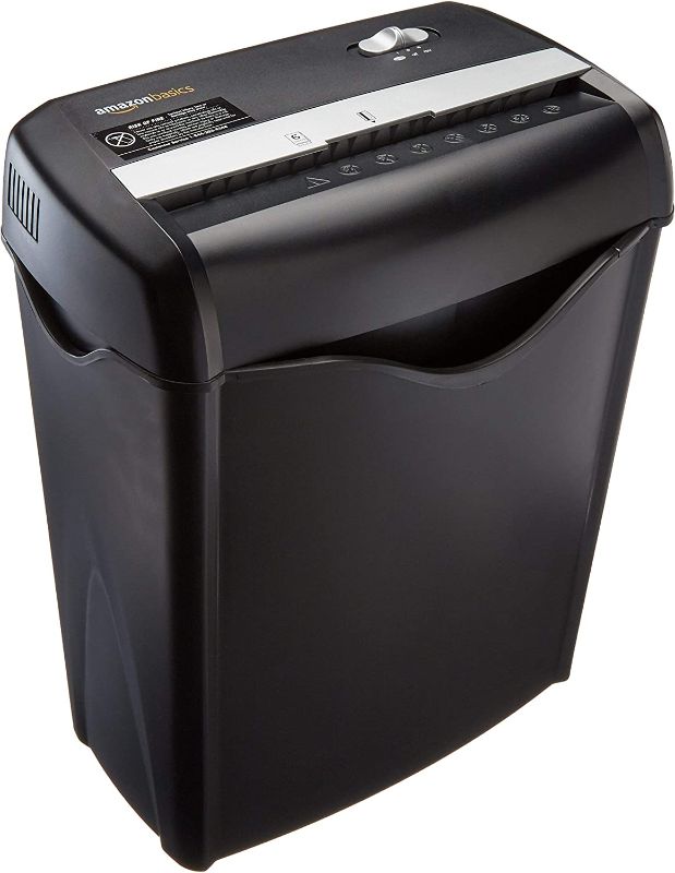 Photo 1 of Amazon Basics 6-Sheet Cross-Cut Paper and Credit Card Shredder(TESTED)