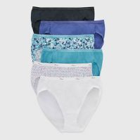 Photo 1 of Hanes Women's Hi-Cut Panties PP43WB 6pk - Colors May Vary
