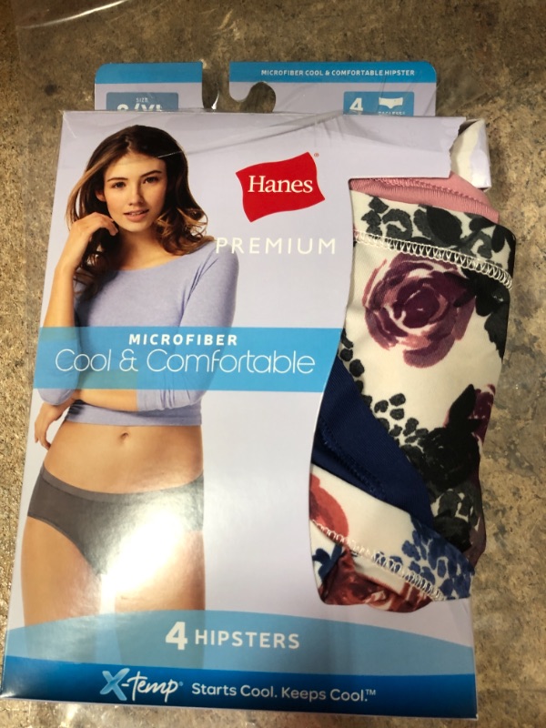 Photo 2 of Hanes Premium Women's Microfiber Hipster Briefs 