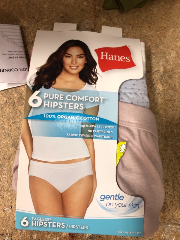 Photo 2 of Hanes Women's Pure Comfort Hipster 6-Pack Assorted  Size 7