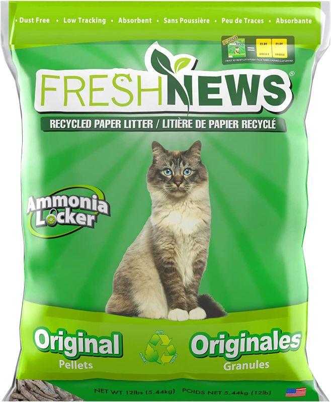 Photo 1 of Fresh News Original Paper Pellet Cat Litter - 12lb