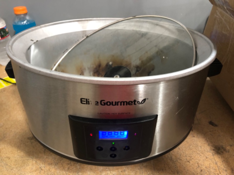 Photo 1 of 8.5 Qt. Programmable Stainless Steel Slow Cooker
