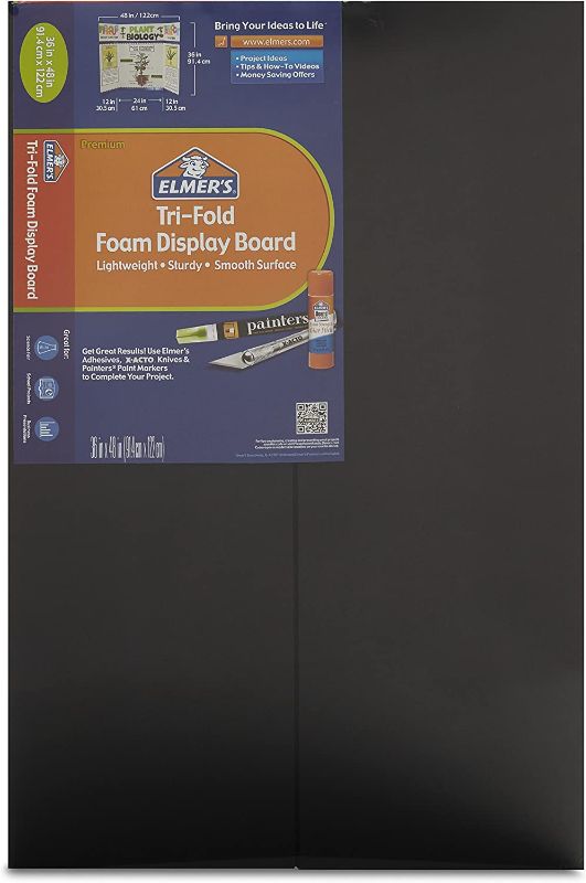 Photo 1 of  2 pack of Elmer's Premium Foam Tri-Fold Display Board, 3/16”