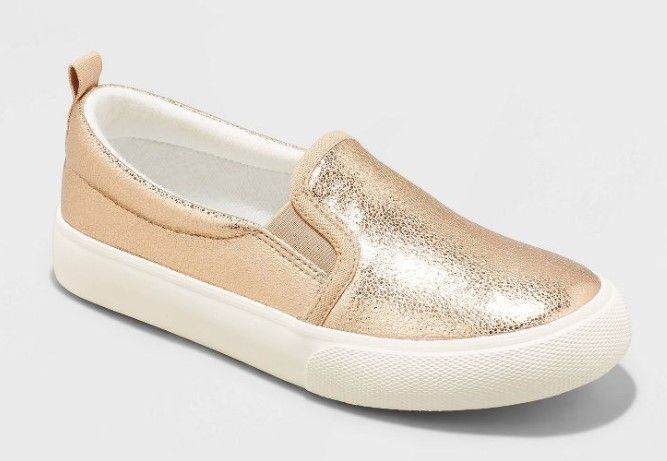 Photo 1 of Girls' Allison Slip-On Glitter Sneakers - Cat & Jack™

