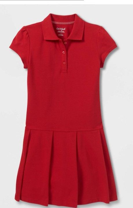 Photo 1 of Girls' Pleated Uniform Tennis Dress - Cat & Jack™ Red

