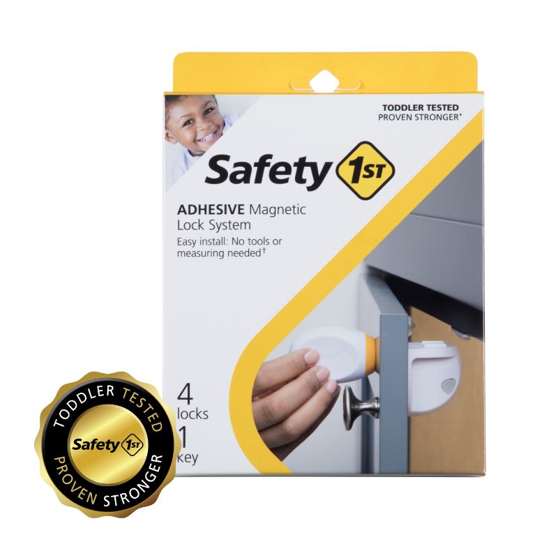 Photo 1 of Safety 1st Adhesive Magnetic Lock System - 4 Locks and 1 Key White