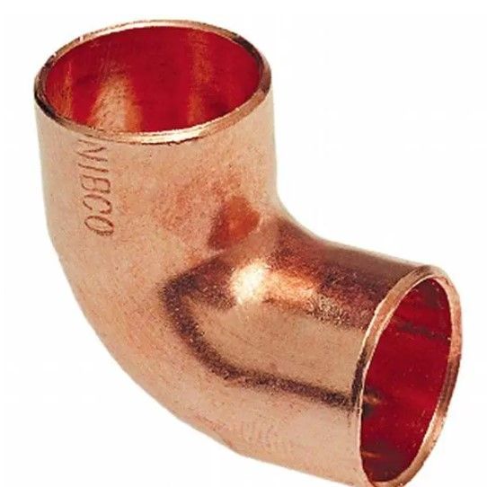 Photo 2 of 1/2 in. x 1/2 in. Copper 90-Degree Cup x Cup Elbow (10-Pack)
1/2 in. Copper Pressure Cup x Cup Coupling with Stop Fitting (10-Pack)
