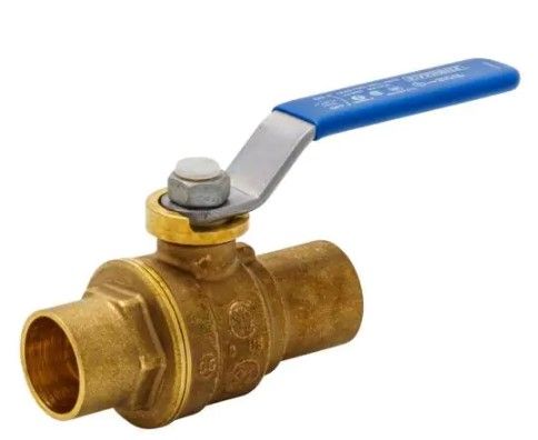 Photo 1 of 3/4 in. Brass Sweat x Sweat Full Port Ball Valve
