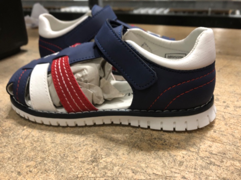 Photo 3 of Bruno Marc Boys Girls Closed Toe Outdoor Summer Casual Sport Sandals(Toddler/Little Kid/Big Kid) Size 13 Red White Blue 