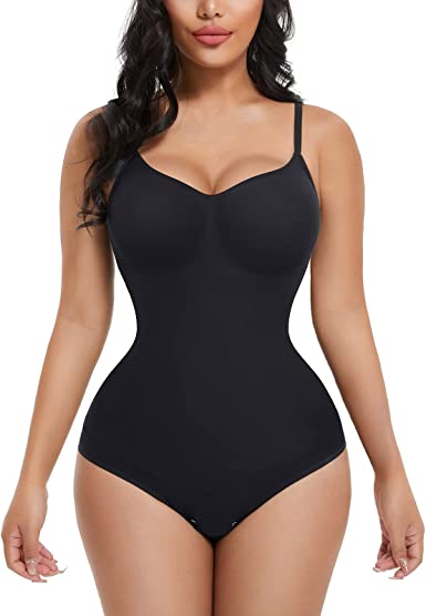 Photo 1 of FeelinGirl Shapewear for Women Tummy Control Full Bust Body Shaper Briefs Bodysuit Butt Lifter Thigh Slimmer L
