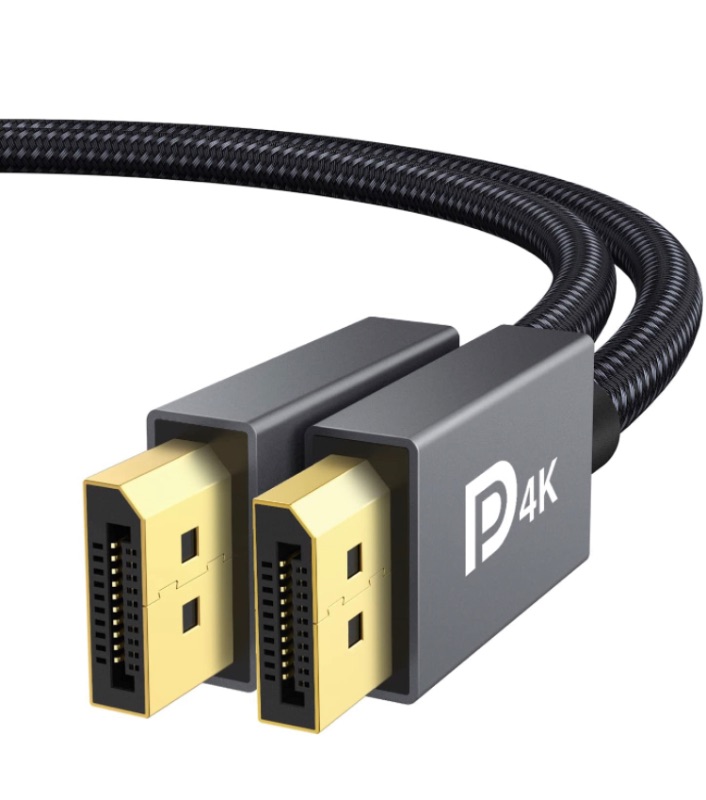 Photo 1 of VESA Certified DisplayPort Cable, iVANKY 6.6ft DP Cable 1.2,[4K@60Hz, 2K@165Hz, 2K@144Hz], Gold-Plated Braided High Speed Display Port Cable 144Hz, for Gaming Monitor, Graphics Card, TV, PC, Laptop