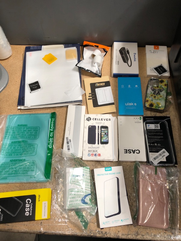 Photo 1 of Assorted Amazon Electrical/Phone Items; Screen Protectors, Cases and Watch Bands, 16 Pack 
