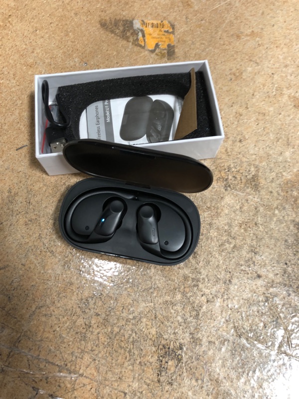 Photo 1 of Sports Wireless Earbuds, Hadisala Bluetoth 5.1 Ear-Hooks Headphones with Mic Deep Bass, IPX7 Waterproof Noise Reduction LED Display in Ear Earphone, 50H Playtime with Charging Case for Gym Running
