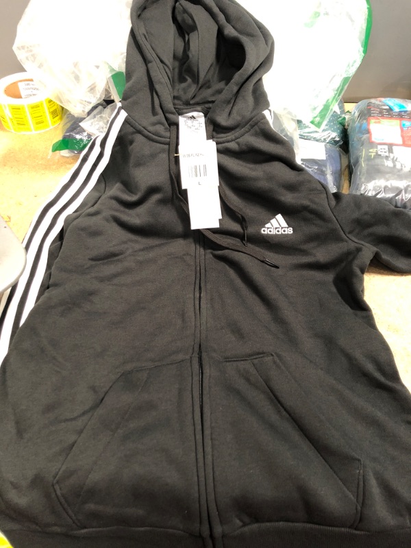 Photo 2 of adidas Women's Essentials Fleece 3-Stripes Full-Zip Hoodie
Size: Large