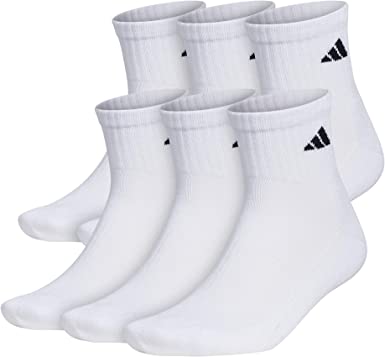 Photo 1 of adidas Mens Athletic Cushioned Quarter Socks (6-pair)
Size: XL