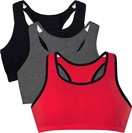 Photo 1 of Fruit of the Loom Women's Built Up Tank Style Sports Bra SIZE 34 3 PACK