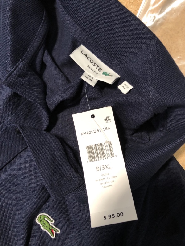 Photo 1 of Lacoste Men's Slim Fit Petit Piqu Polo - 3XL - 8
