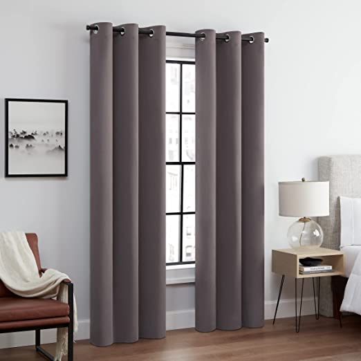 Photo 1 of 40 X 80 Andover Solid Tripleweave Thermal Blackout Grommet Curtains for Bedroom 1 PANEL