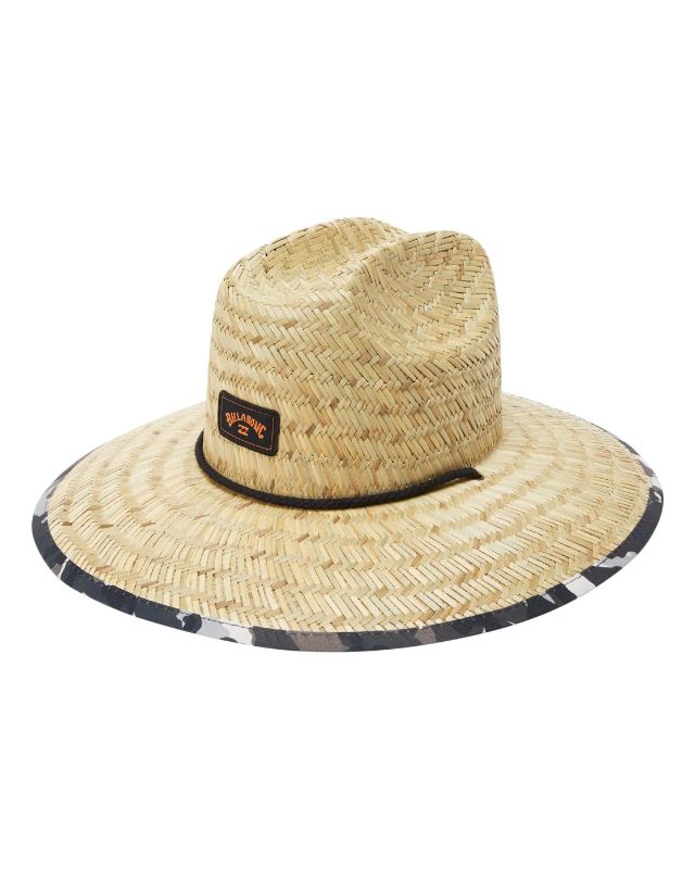 Photo 1 of Billabong Tides Print Straw Lifeguard Hat for Men Green