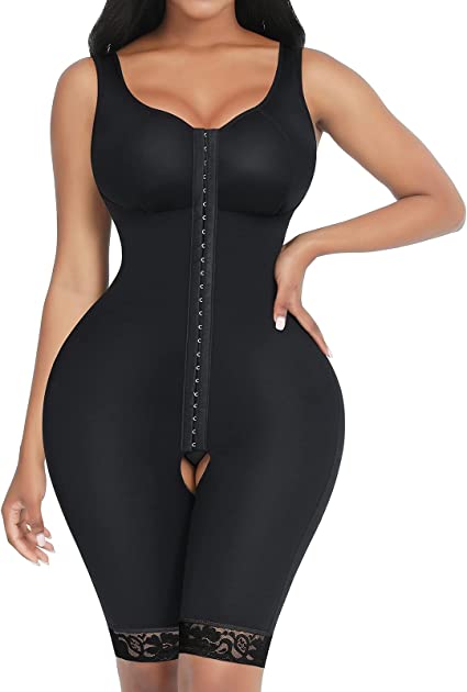 Photo 1 of FeelinGirl Shapewear for Women Tummy Control Full Body Shaper Butt Lifter Thigh Slimmer Bodysuit for Women Daily Life XL