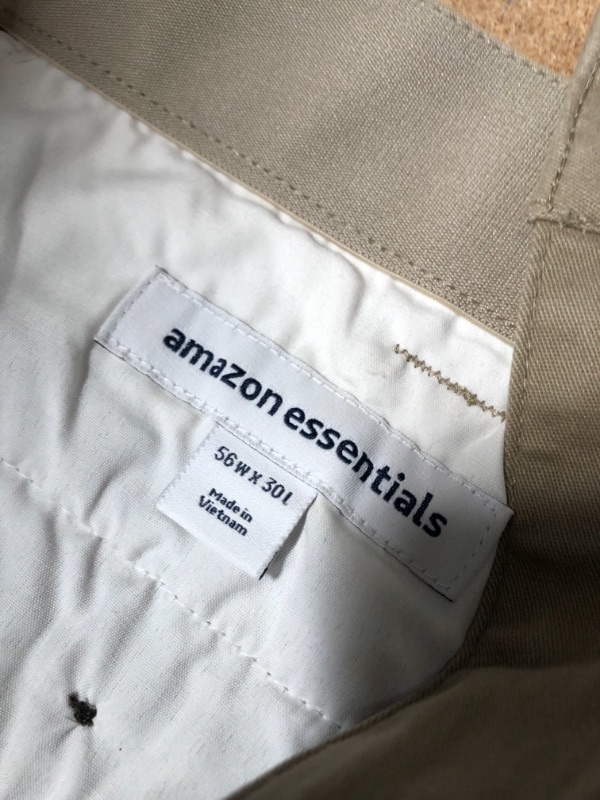 Photo 3 of amazon essentials khaki pants 56w x 30l stretch twill