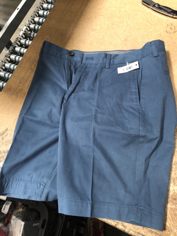 Photo 2 of Amazon Essentials Men's Slim-Fit 9" Short, Blue, 30