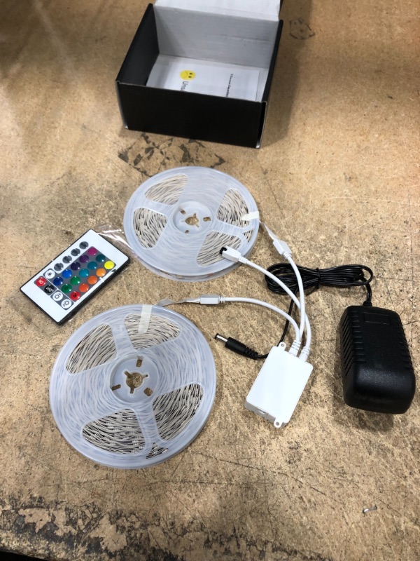 Photo 2 of DAYBETTER Led Strip Lights 100ft (2 Rolls of 50ft) Smart Light Strips with App Control Remote, 5050 RGB Led Lights