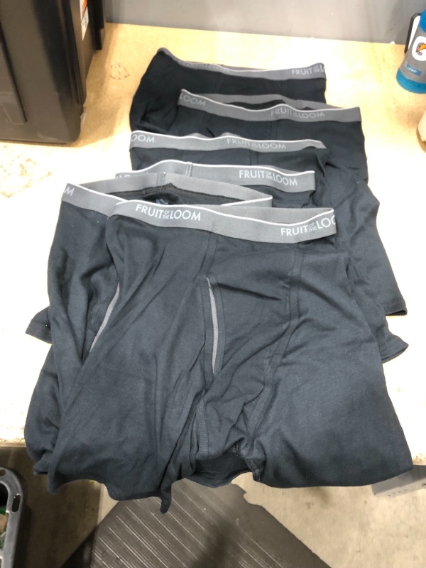 Photo 1 of Fruit of the Loom Men's Coolzone Boxer Briefs 6 Pack Black Medium 