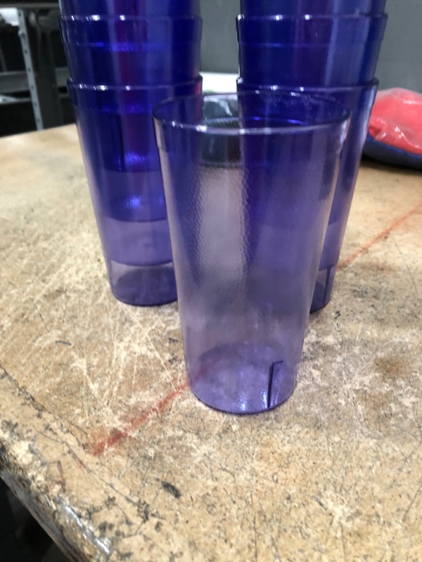 Photo 1 of 12pcks of blue acrylic cups