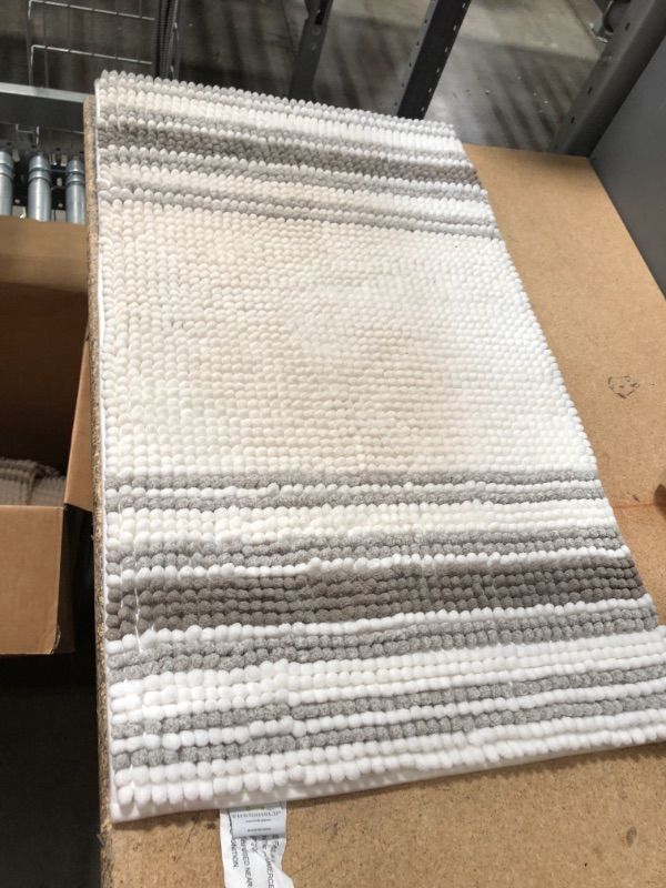 Photo 1 of 20"x34" Low Chenille Memory Foam Bath Rug - Threshold™

