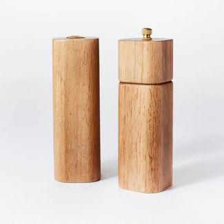 Photo 1 of 2pc Wood Salt and Pepper Shaker Set - Threshold™ designed with Studio McGee

