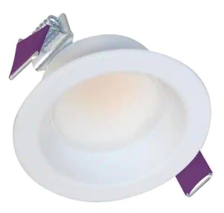 Photo 1 of 2 in. Selectable CCT Integrated LED Retrofit Module White Recessed Light with Surface Mount Trim
