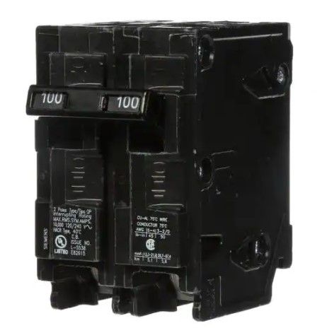 Photo 1 of 100 Amp Double-Pole Type QP Circuit Breaker
