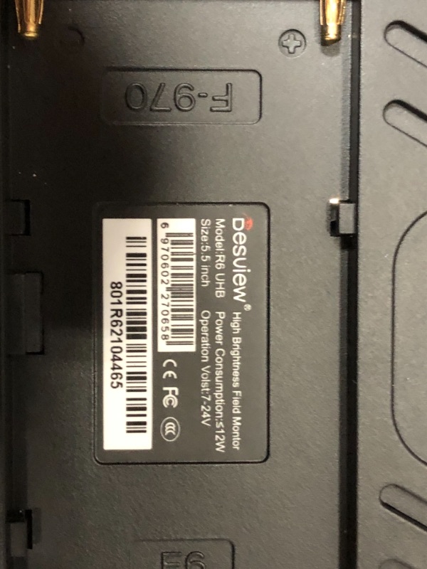 Photo 5 of *NO BATTERY* Desview R6 Camera Field Monitor,5.5 inch Touch Screen Field Monitor,2800Nits Ultra High Brightness,4K HDMI Input/Output,1920x1080 IPS with HDR,3D-Lut Video Peaking Focus Assist

