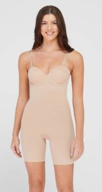 Photo 1 of ASSETS BY SPANX Women's Flawless Finish Strapless Cupped Midthigh Bodysuit
SIZE 1X