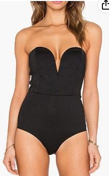 Photo 1 of May & Maya Women's Strapless Plunge Neck Bodysuit
SMALL