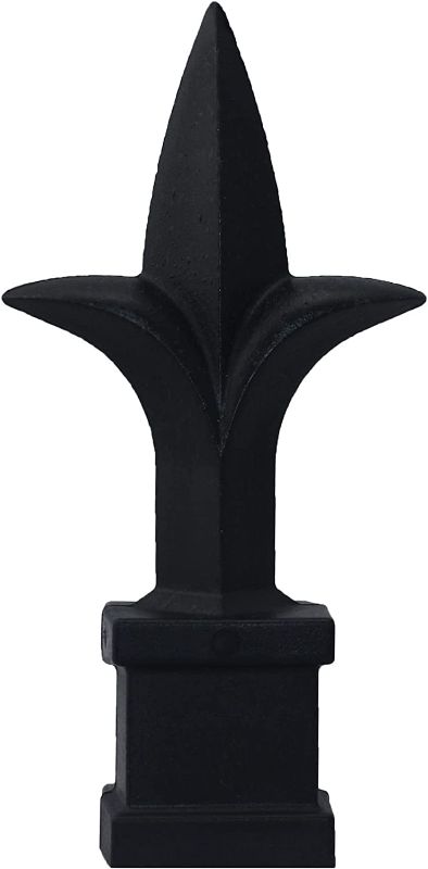 Photo 1 of Address America Fence Finials Trident Spear High-Impact Polypropylene Black Finial Fence Topper (10ct, 5/8 inch) - Made in The USA - FF
