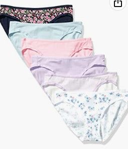 Photo 1 of Amazon Essentials Women's Cotton Bikini Brief Underwear, Multipacks
