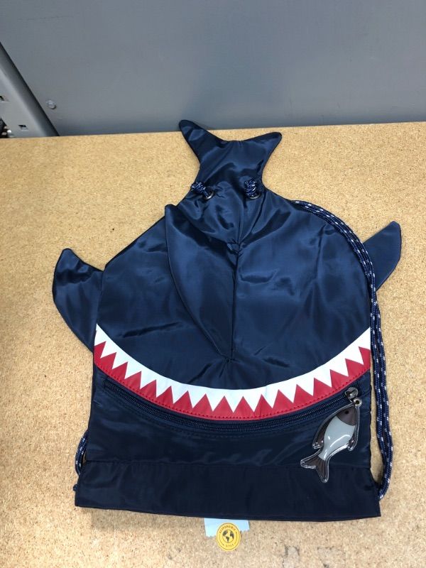 Photo 2 of Boys' 3D Shark Fin Cinch Drawstring Backpack - Cat & Jack™