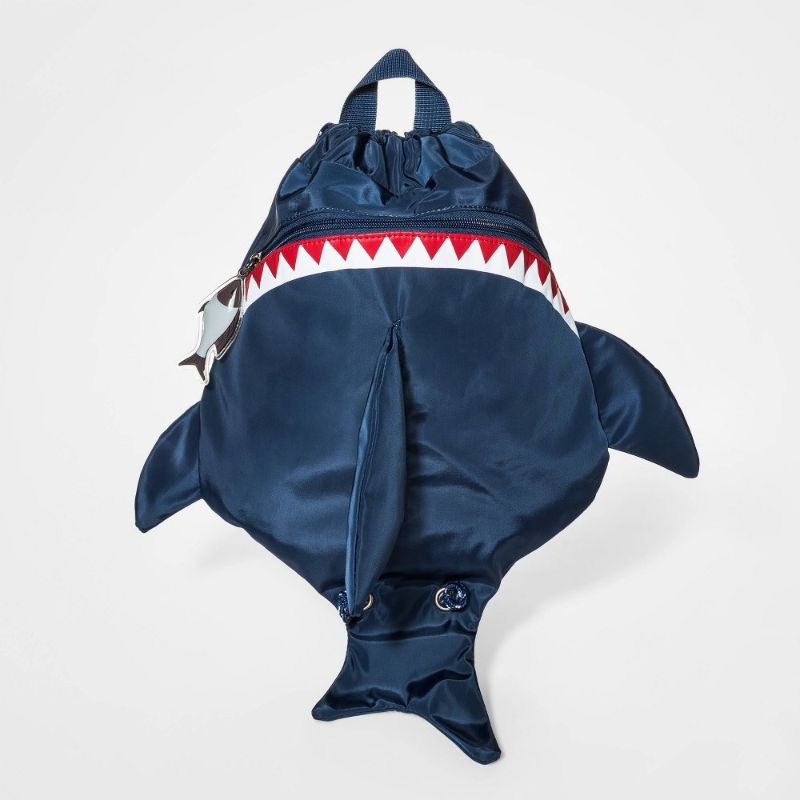 Photo 1 of Boys' 3D Shark Fin Cinch Drawstring Backpack - Cat & Jack™