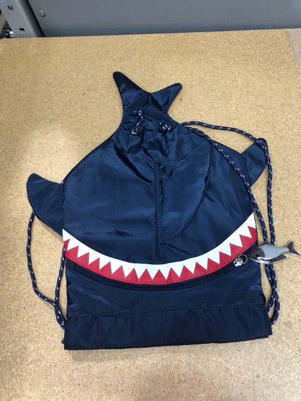 Photo 2 of Boys' 3D Shark Fin Cinch Drawstring Backpack - Cat & Jack™