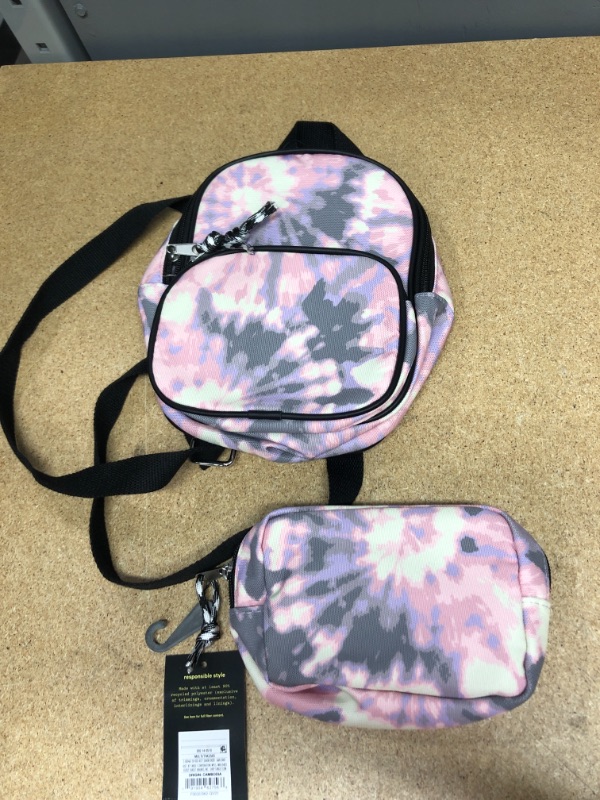 Photo 2 of 2 Packs of Kid' Tie-Dye Mini Backpack & Tie-Dye Clutch - Art Cla™